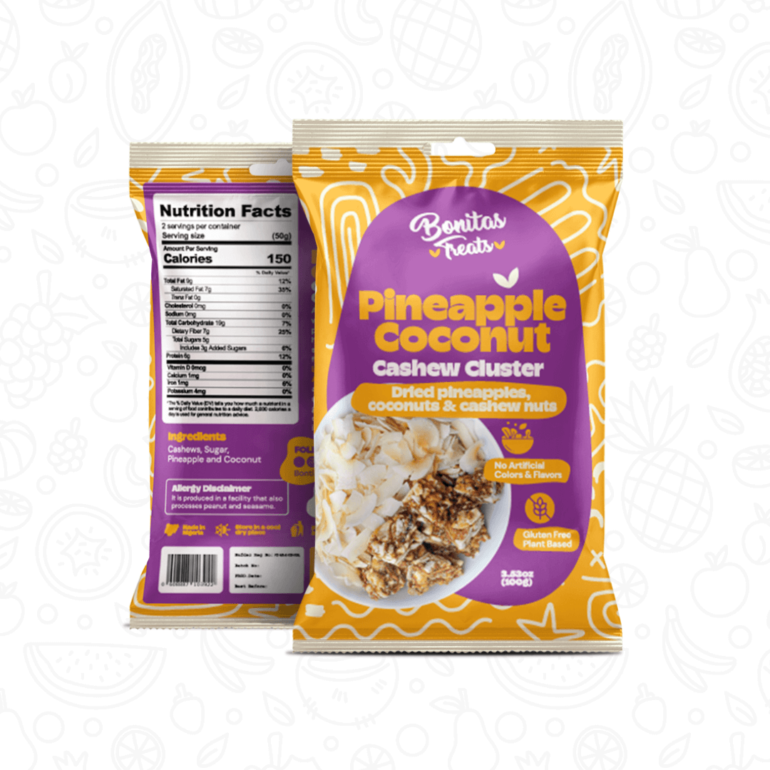 Bonitas Treats Pineapple Coconut Cashew Mix 100g