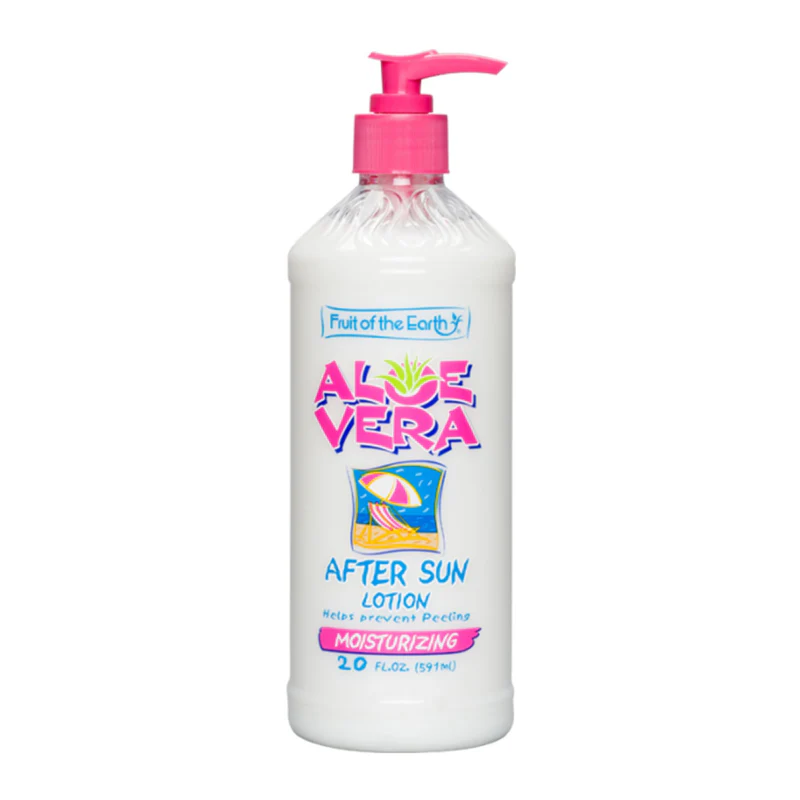 Fruit of the Earth Aloe Vera After Sun Moisturizing Lotion (Pink Pump) 591ml