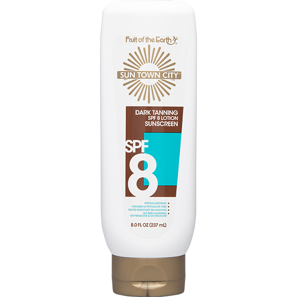 Fruit of the Earth Sun Town City Dark Tanning SPF 8 Lotion 237ml