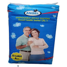 Angel Disposable Adult Diapers XX-Large 8 Pcs