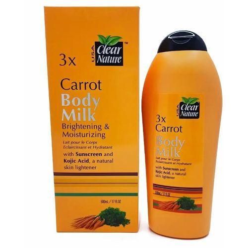 Clear Nature 3x Carrot Brightening & Moisturizing Body Milk 500ml