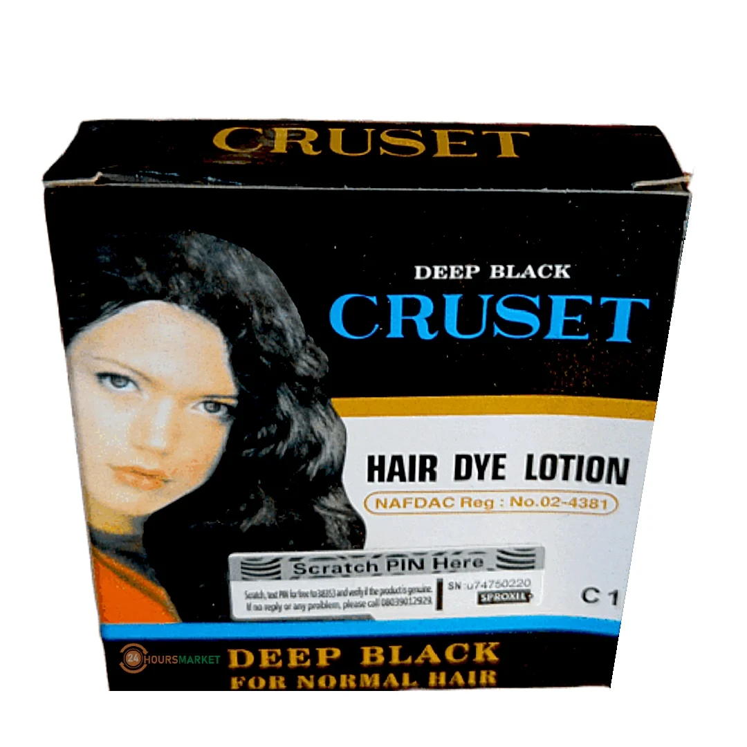 Cruset Deep Black C1 Hair Dye Lotion