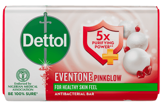 Dettol Eventone Pinkglow Antibacterial Bar 4 x 160g