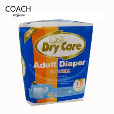 Dry Care Large Unisex Adult Diapers 10 Pieces