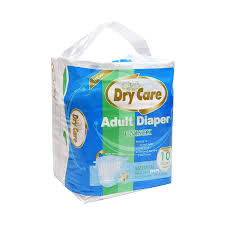 Dry Care Medium Unisex Adult Diapers 10 Pieces