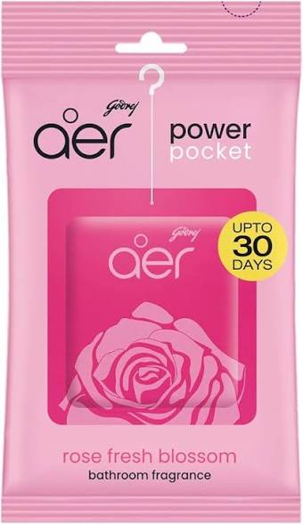 Godrej aer Power Pocket Rose Fresh Blossom Bathroom Freshener