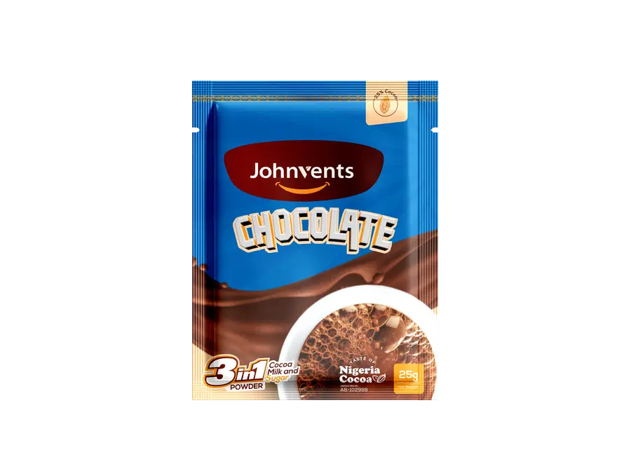Johnvents Chocolate 3-in-1 Cocoa Drink 25g