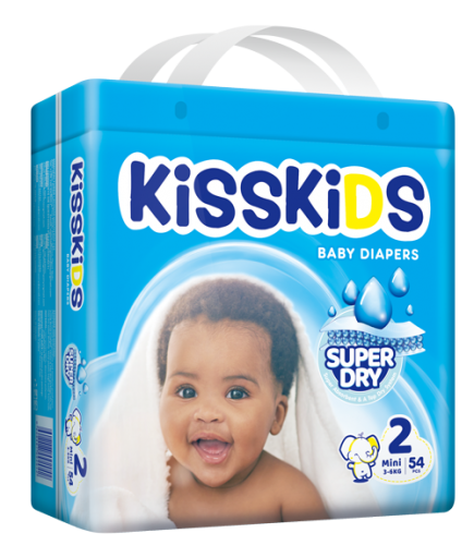 Kisskids Embrace Soft Baby Diapers Mini 54+2 PCS