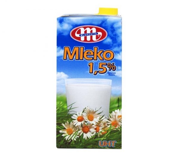 Mlekovita Semi-Skimmed Milk 1.5% 1L