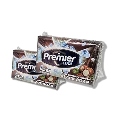 Premier Cool Black Soap with Shea Butter & Camwood 110g