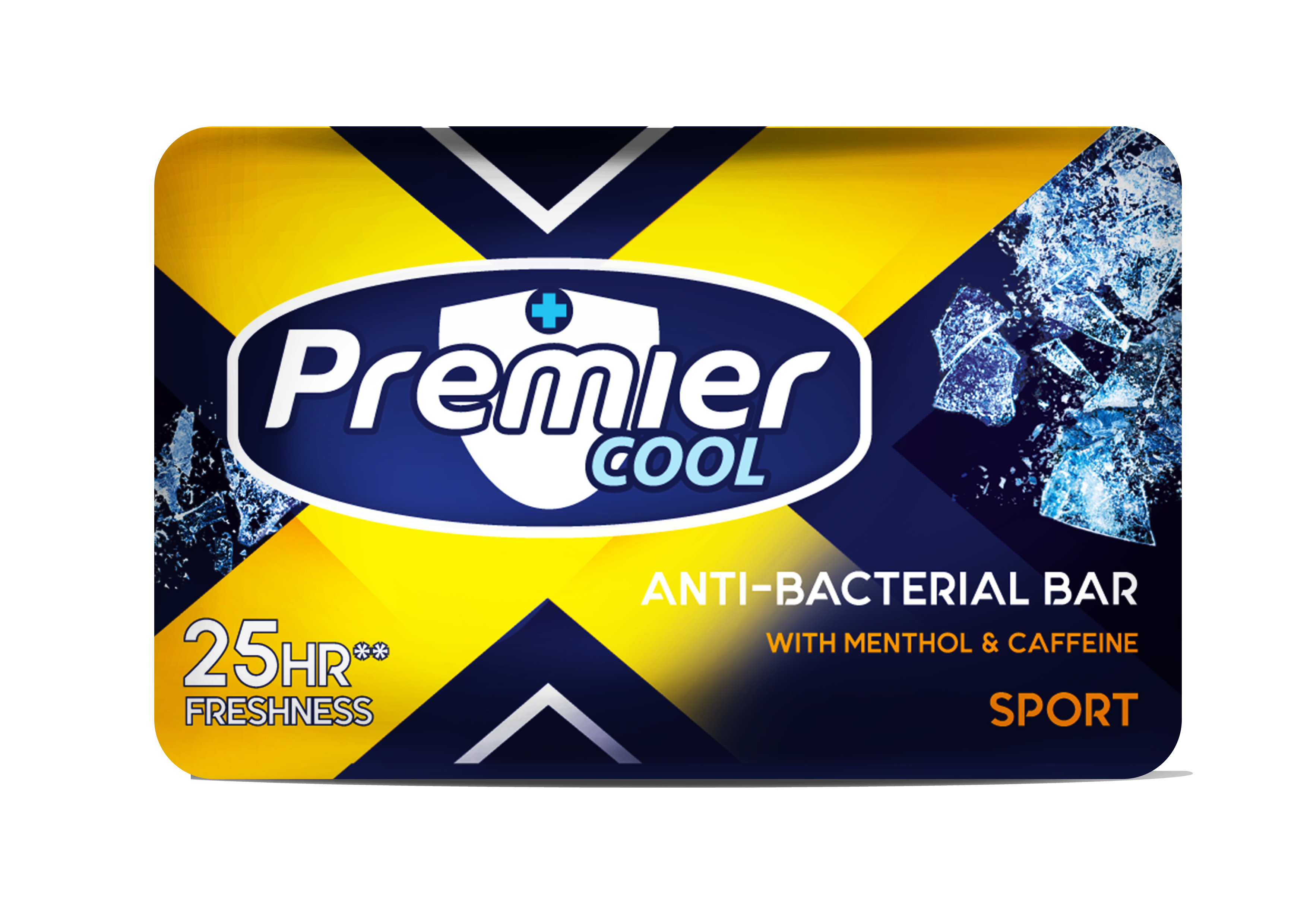 Premier Cool Sport Antibacterial Bar with Menthol & Caffeine 110g