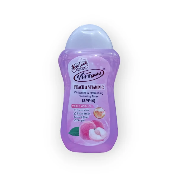 Veetgold Peach & Vitamin C Whitening & Refreshing Cleansing Toner 300ml