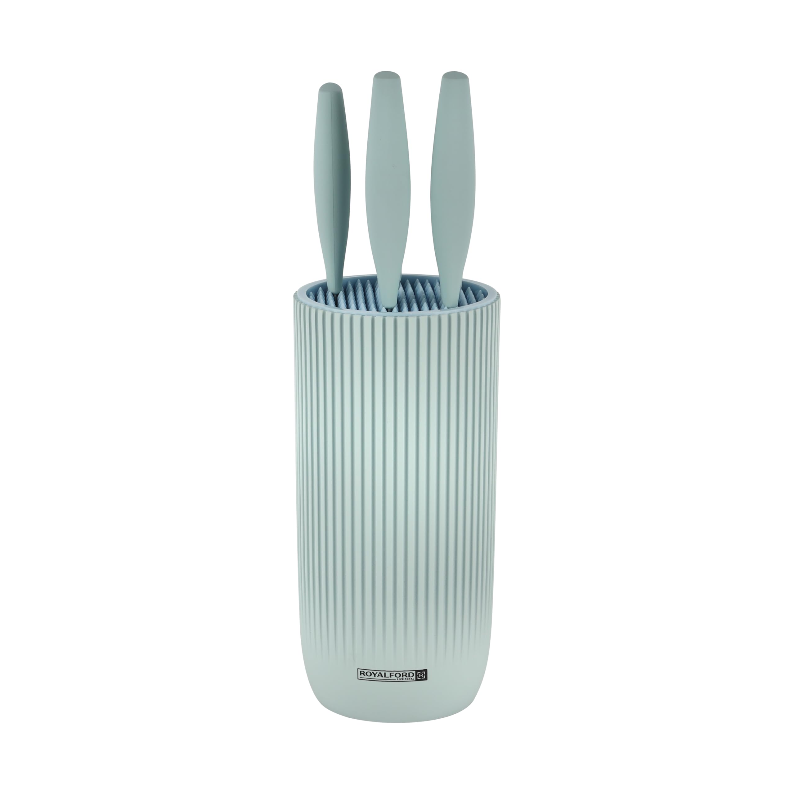 Royalford 6-Piece Knives Set with Ribbed Holder (RF12116)