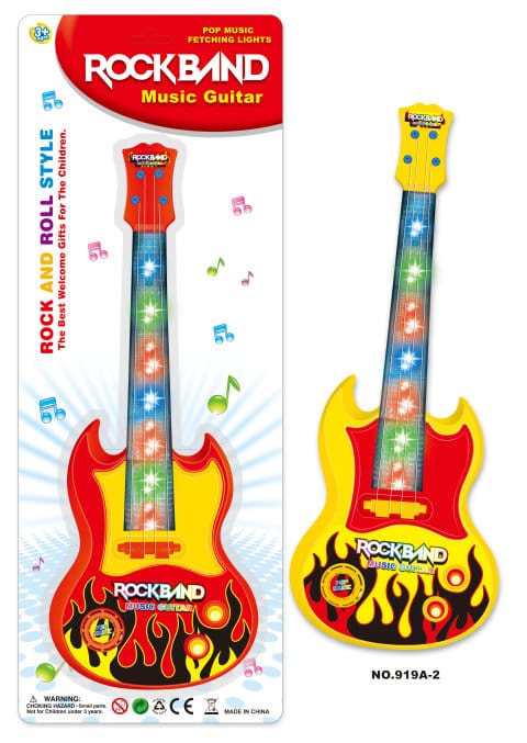 Abigv Rock Band Rock and Roll Style Music Guitar Toy 919A-2