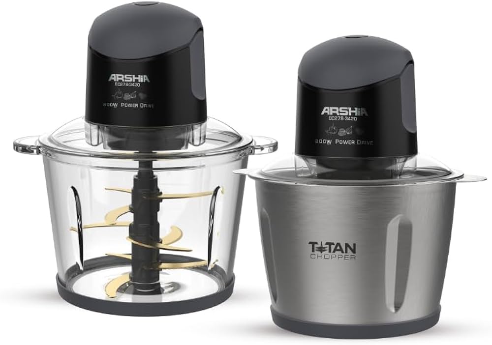 Arshia 3-in-1 Electric Food Chopper Set AS2404-805