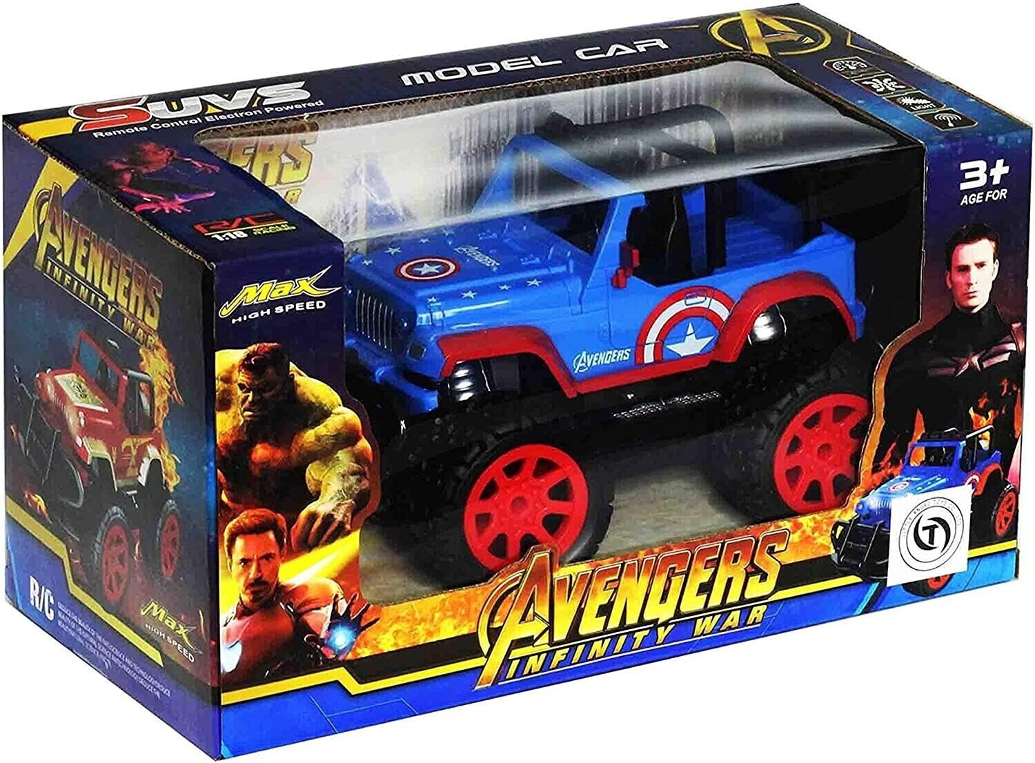 Avengers Infinity War Super Cars Remote Control Jeep