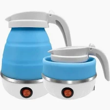 Portable Collapsible Silicone Travel Electric Kettle 0.6L