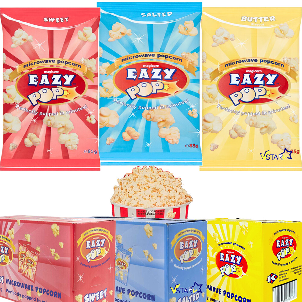 Eazy Pop Microwave Popcorn 85g (Butter/Salted)