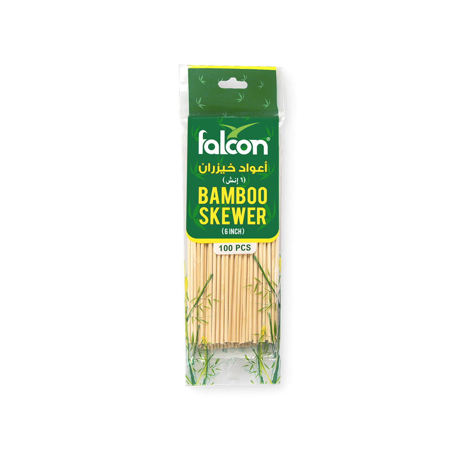 Falcon Bamboo Skewers 100pcs Pack