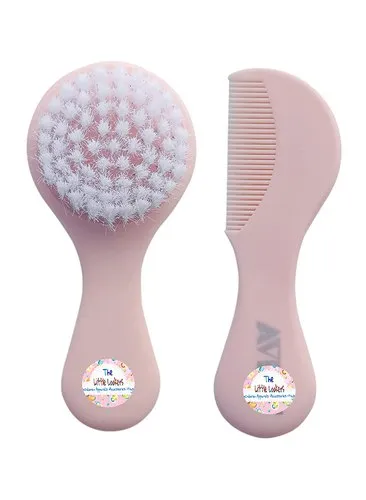 Fish Baby Comb and Brush Set (Pink)
