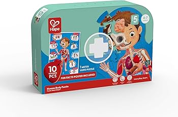 Hape Human Body 1-Meter Long Wooden Puzzle (Stage 5)