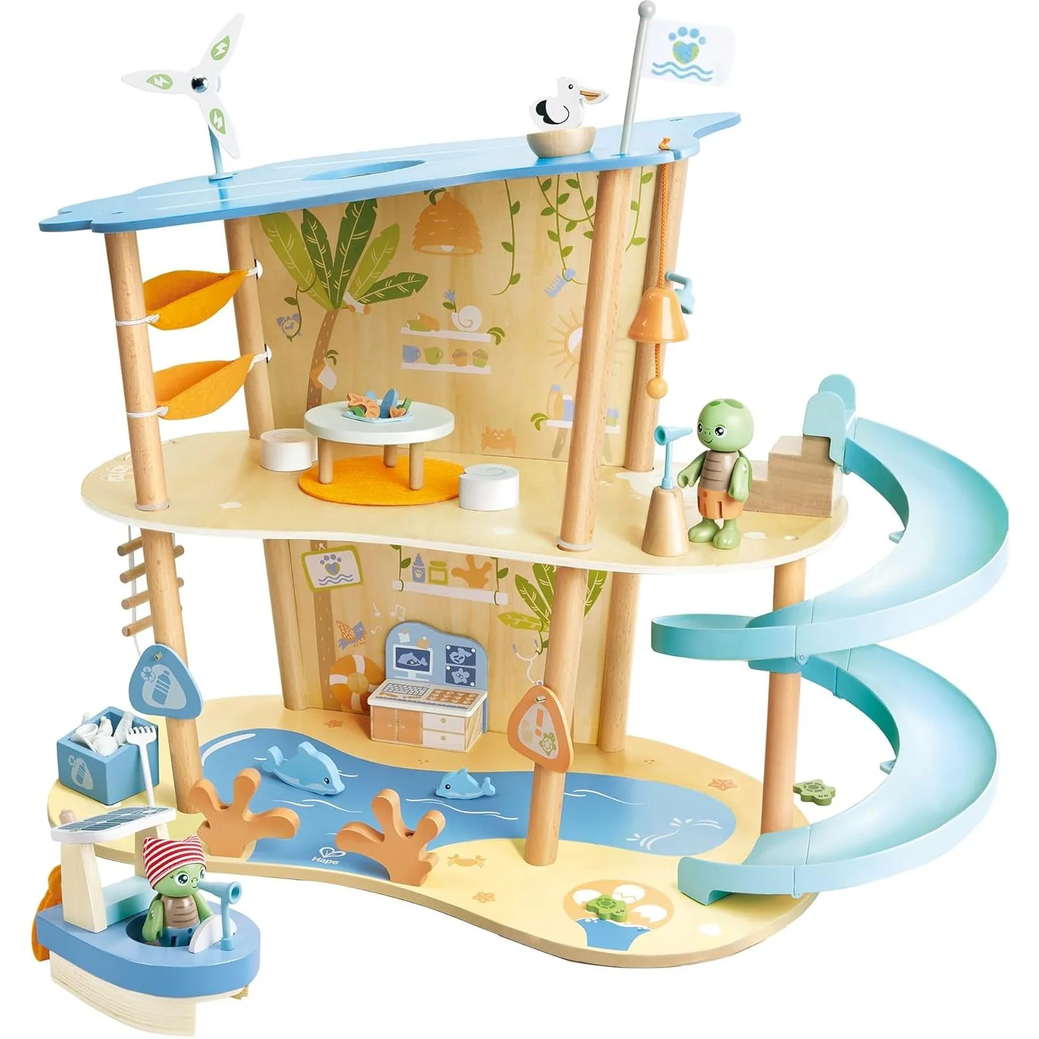 Hape Green Planet Explorers Ocean Rescue Playset 48-Pieces