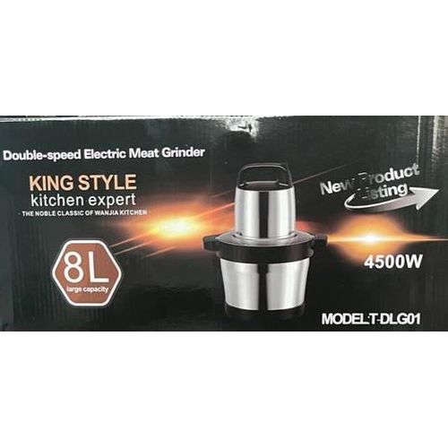 King Style Double-Speed Electric Meat Grinder 8L