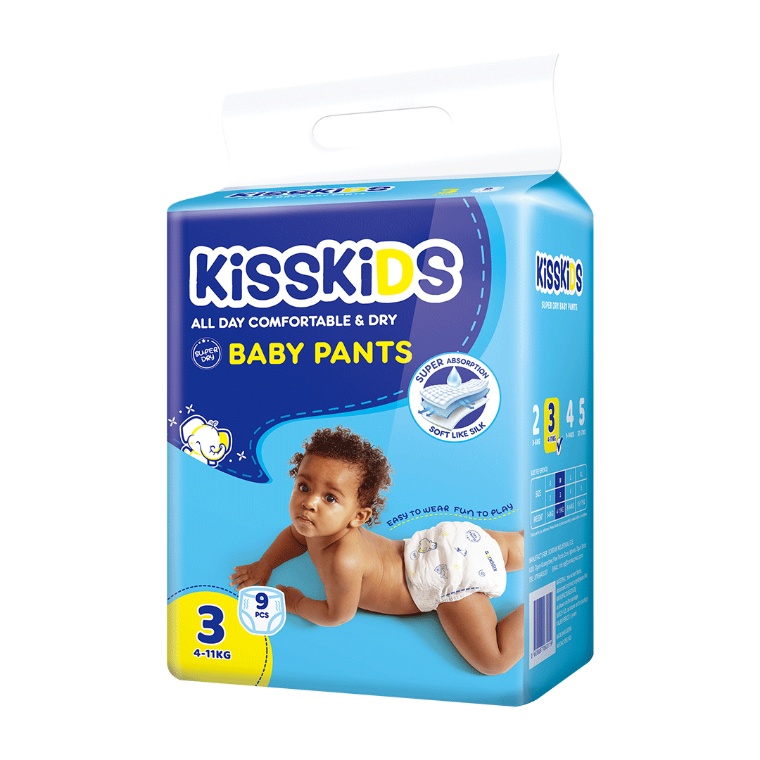 Kisskids Baby Training Pants Size 3 (9 Pieces)