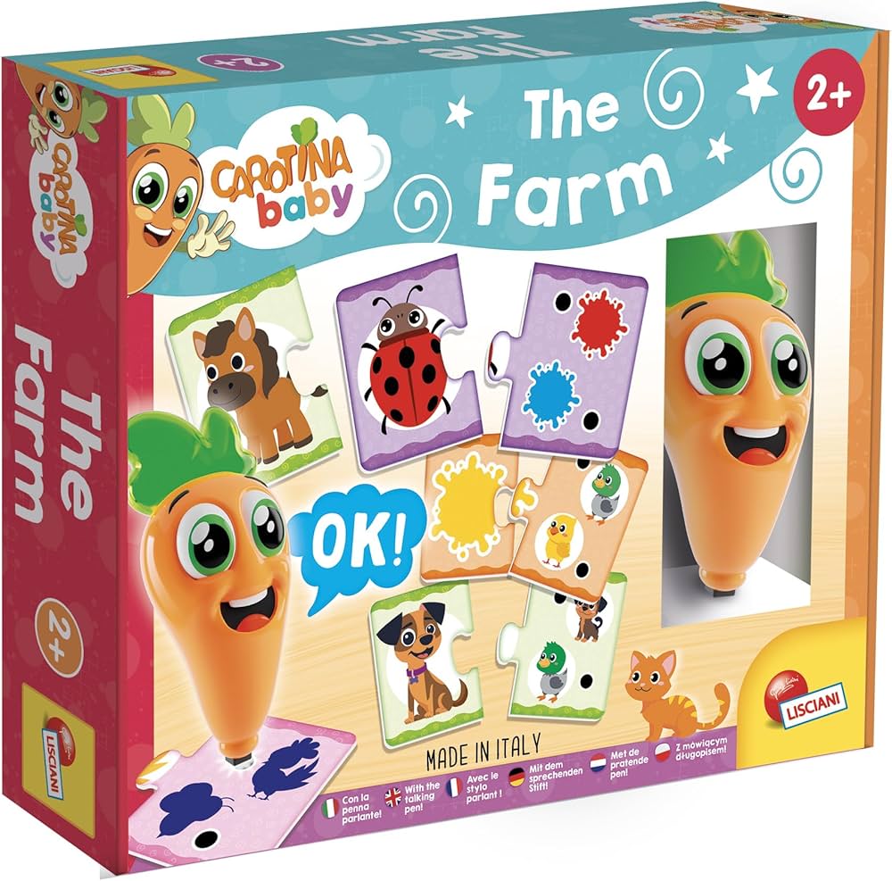 Lisciani Carotina Baby "The Farm" Puzzle & Game Set