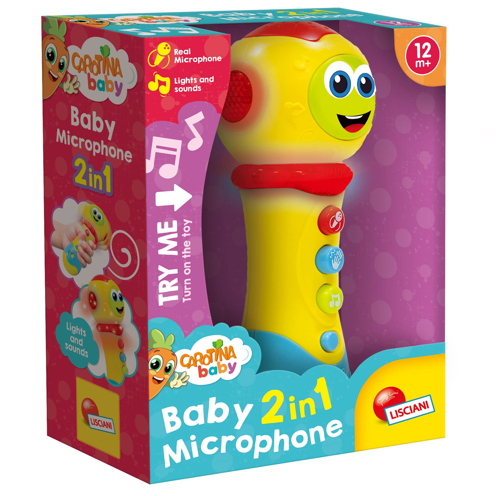 Lisciani Carotina Baby 2in1 Microphone Toy