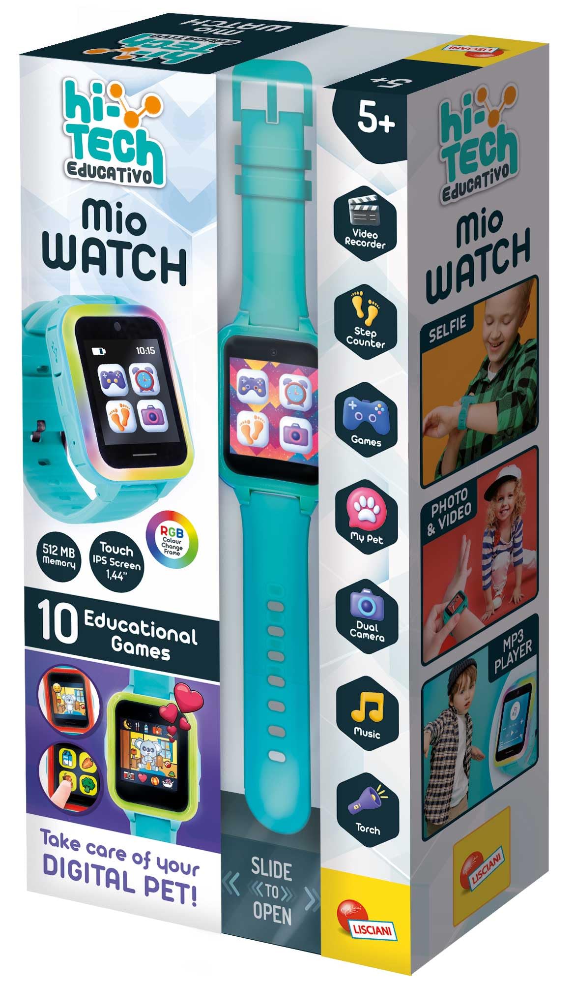 Lisciani Hi-Tech Educativo Mio Watch (Teal)