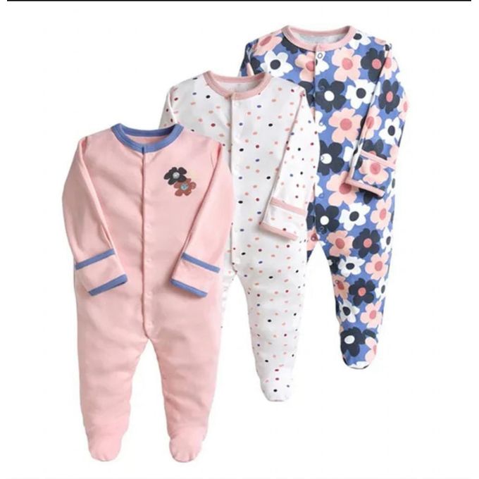 Mamas & Papas Baby Sleepsuits 3-Pack Assorted Designs