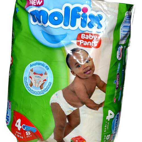 Molfix Baby Diapers Size 4 Maxi (8 Pieces)