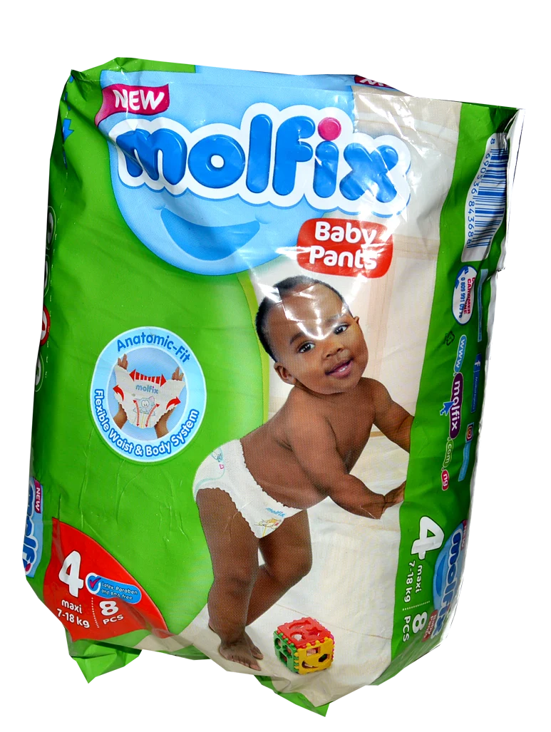 Molfix Baby Diapers Size 4 Maxi (8 Pieces)