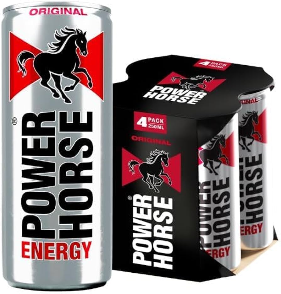 Power Horse Zero Sugar Energy Drink 250ml (4 Pack)
