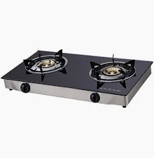 Scanfrost 2-Burner Glass Top Gas Cooker