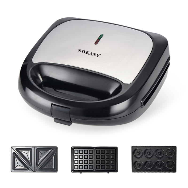 Sokany 3-in-1 Sandwich Maker Set SK-902 750W