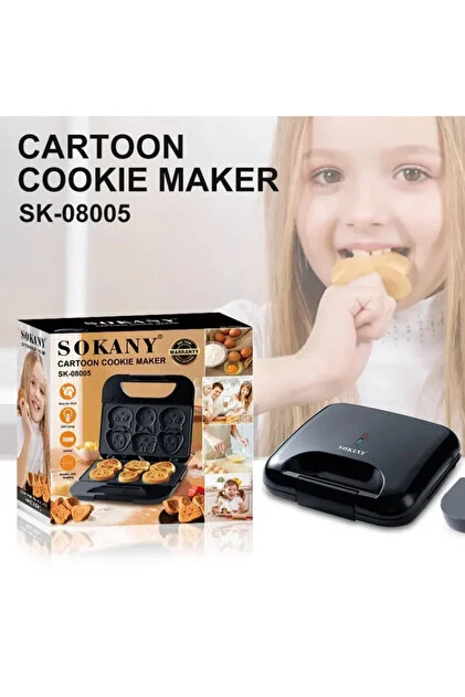 Sokany Cartoon Waffle & Cookie Maker SK-08005