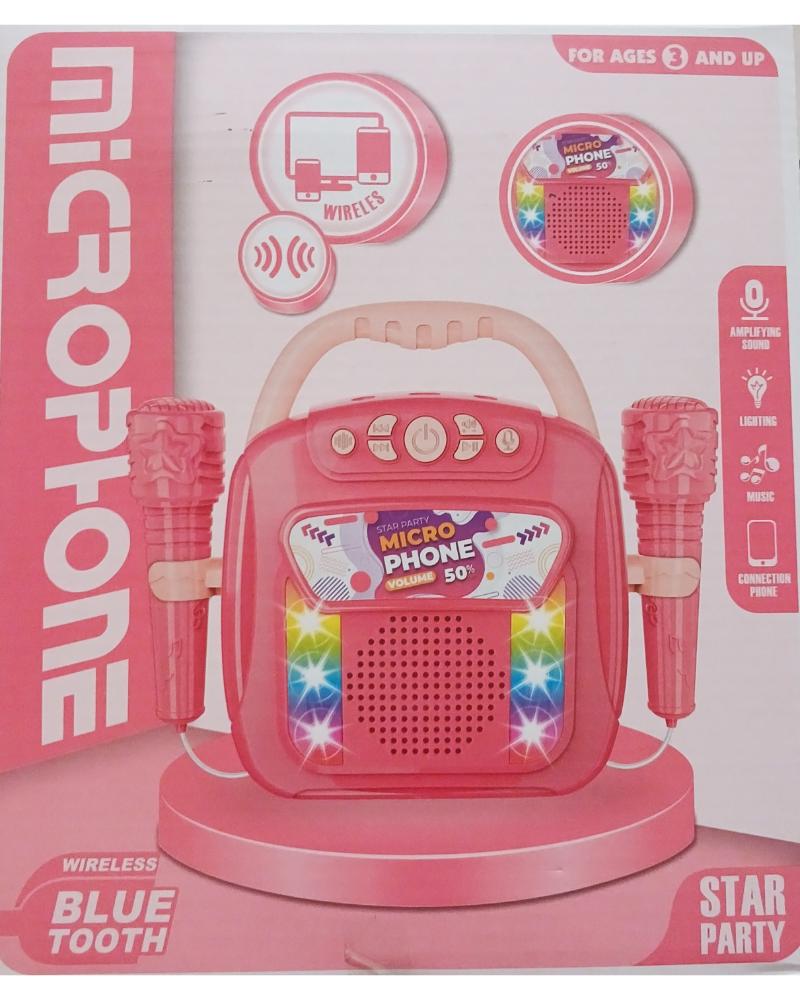 Star Party Wireless Bluetooth Microphone (Pink)